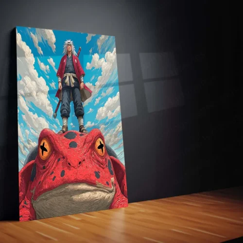 Anime Metal Poster | Jiraiya ? Toad Sage of Mount My?boku Metal Poster | Naruto Shippuden Wall Frame - Image 2