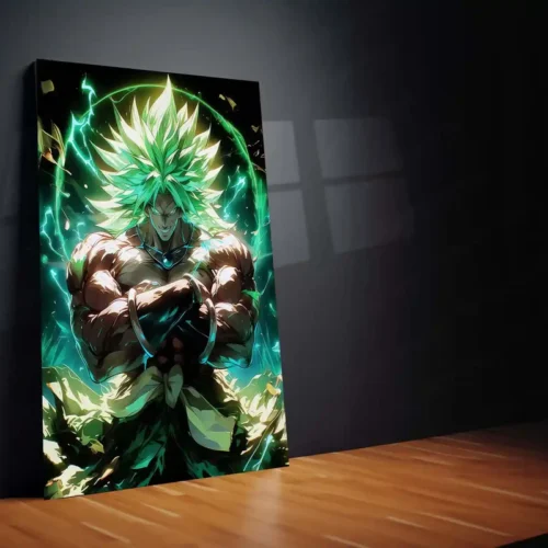 Anime Metal Poster | Unleashed Fury ? Broly Legendary Super Saiyan Metal Poster | Dragon Ball Wall Frame - Image 2