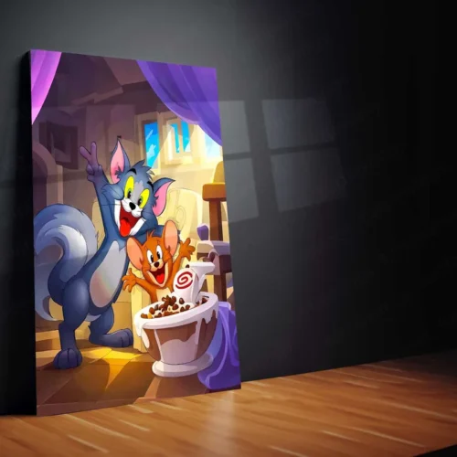 Anime Metal Poster |Tom and Jerry Metal Poster | Classic Cartoon Wall Art | Vintage Animation Decor - Image 2