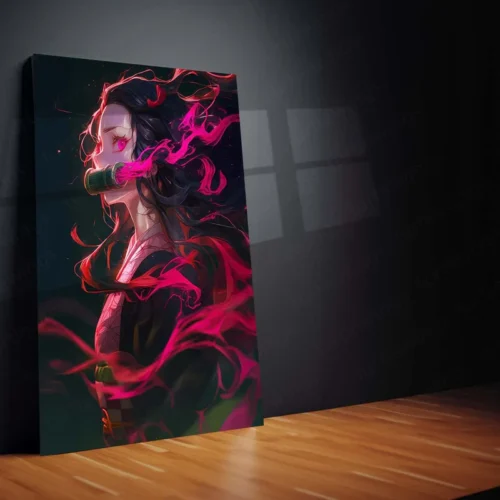 Anime Metal Poster | Nezuko Kamado Demon Slayer Metal Poster ? Stunning Anime Art01 - Image 2
