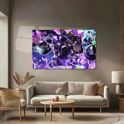 Solo Leveling Metal Poster | Sung Jin-Woo Shadow Monarch Wall Art | Anime Manhwa Decor 02 - Image 3