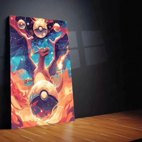 Charizard Pok?mon Illustration Poster ? Fierce Gaze of the Flame - Image 2