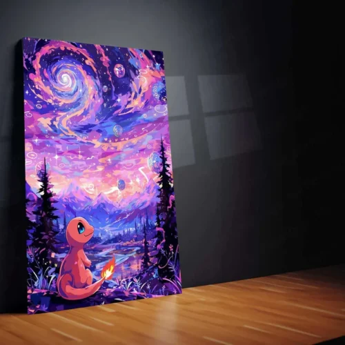 Charmander Pok?mon Illustration Poster ? Gazing into the Flame - Image 2