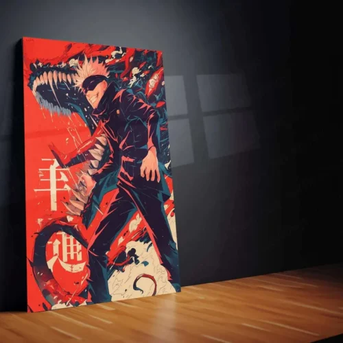 Satoru Gojo Metal Poster ? Jujutsu Kaisen Wall Art for Anime Fans - Image 2