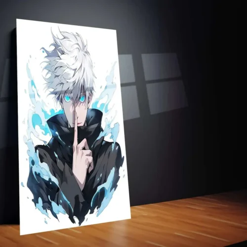 Satoru Gojo Metal Poster | Jujutsu Kaisen Anime Wall Art | Limitless Sorcerer - Image 2