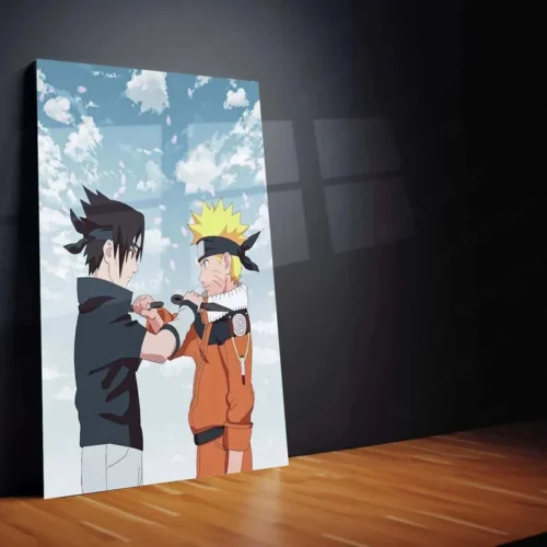 Sasuke & Naruto Metal Poster ? Legendary Shinobi Rivalry Wall Art - Image 2