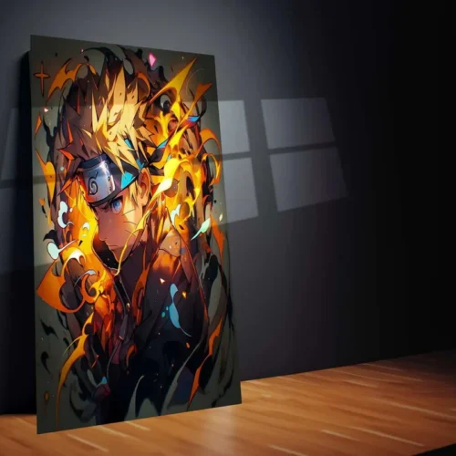 Kawaii Naruto Metal Poster | Cute Anime Wall Art | Adorable Ninja Aesthetic 5 - Image 2