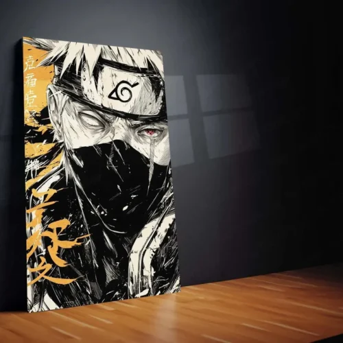 Kakashi Hatake Metal Poster | Naruto Anime Portrait 2 - Image 2