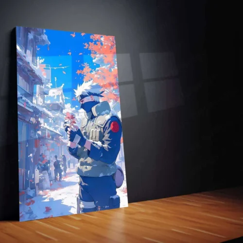 Kakashi Hatake Metal Poster | Naruto Ninja Art | Sharingan & Hokage Wall Decor - Image 2