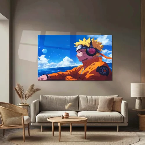 Anime Metal Poster | Naruto Chilling Metal Poster ? Relaxed Shinobi Vibes - Image 3