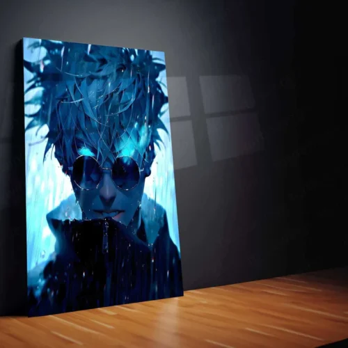 Satoru Gojo Metal Poster | Jujutsu Kaisen Anime Wall Art | Infinity Domain Expansion Decor Description - Image 2