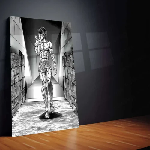 Baki Hanma Metal Poster | Anime Wall Art | Fighting Spirit & Martial Arts Decor - Image 2