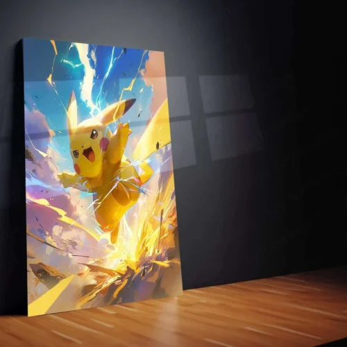 Pikachu Pok?mon HD Metal Poster ? Brilliant Burst of Lightning - Image 2