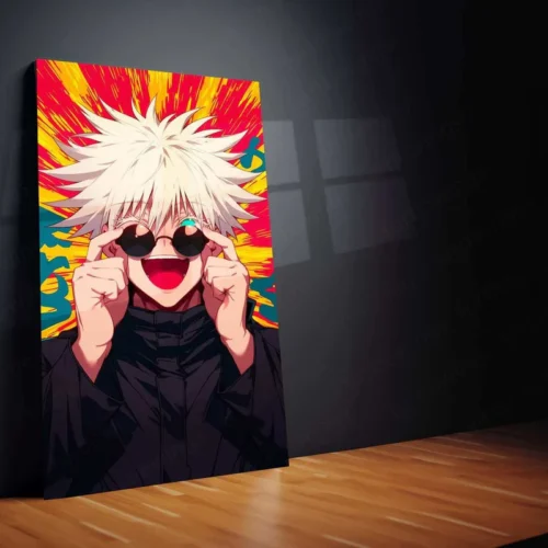 Gojo Satoru Metal Poster ? Iconic Jujutsu Kaisen Character Art | Powerful Anime Wall Decor 1 - Image 2
