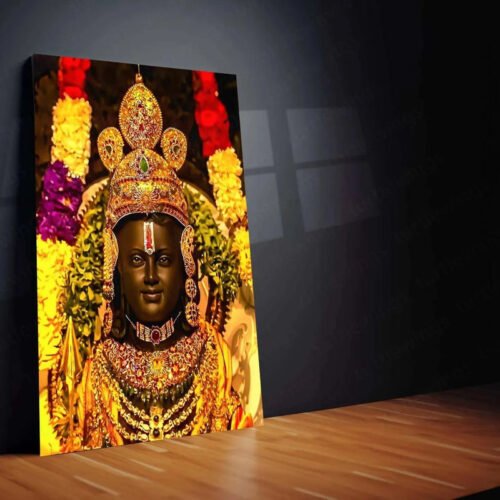 Ram Lalla Metal Poster ? Divine Childhood Avatar Wall Art | Spiritual Hindu Decor - Image 2