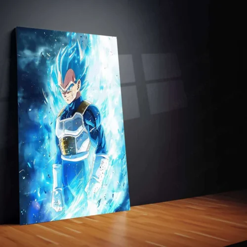 Vegeta Metal Poster ? Saiyan Prince Wall Art | Dragon Ball Z Anime Decor - Image 2