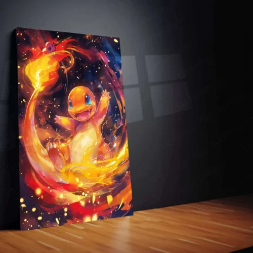 Charmander Watercolor Metal Poster ? Pok?mon Wall Art for Fans & Collectors - Image 2