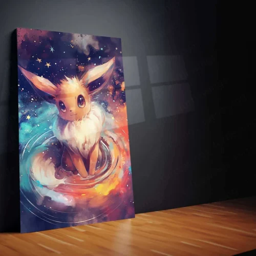 Eevee Watercolor Metal Poster ? Pok?mon Wall Art for Fans & Collectors - Image 2