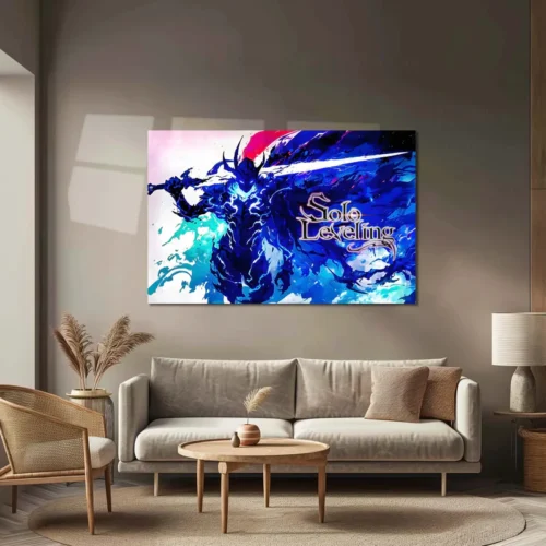 Anime Metal Poster | Solo Leveling X ? Monarch?s Blade Metal Frame - Image 3