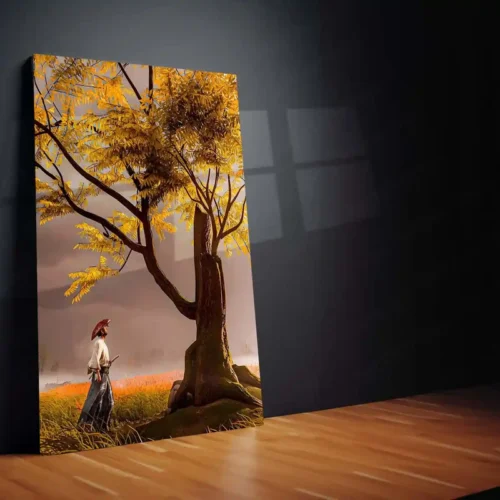 Ghost Samurai ? The Golden Path | Tranquil Warrior Metal Frame Poster - Image 2