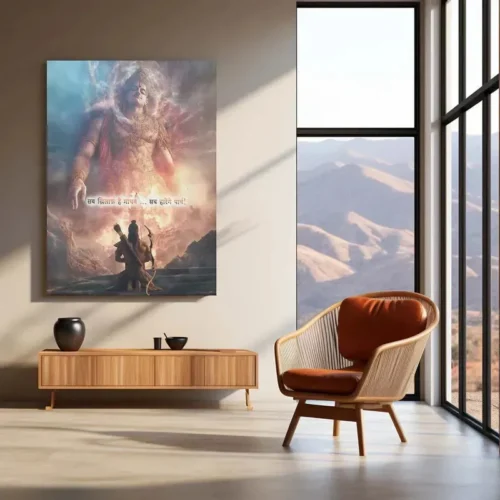 Bharatvarsh Series Metal Print ? Krishna & Arjuna Quote (Mahabharat) - Image 3