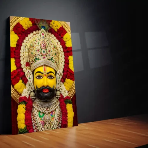 Khatu Shyam Maharaj Rajasthan Spiritual Metal Poster - NEW - Image 2