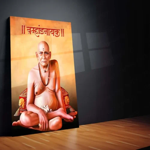 Spiritual Metal Poster | ?? Shree Swami Samarth Metal Poster | Akkalkot Maharaj Wall Art | Spiritual Decor for Devotees 01 - Image 2
