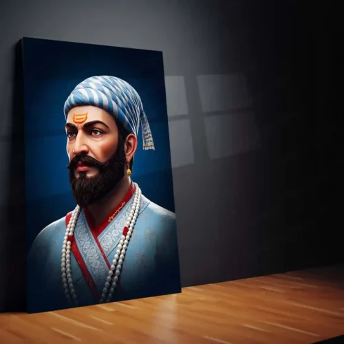Chhatrapati Shivaji Maharaj Metal Frame | Warrior King Wall Art | Metal Frame 03 - Image 2