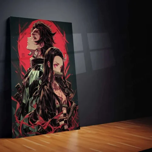 Tanjiro x Nezuko Metal Poster ? The Ultimate Demon Slayer Sibling Bond - Image 2