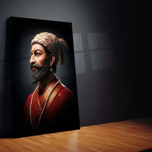 Chhatrapati Shivaji Maharaj Metal Frame | Warrior King Wall Art | Metal Frame 04 - Image 2
