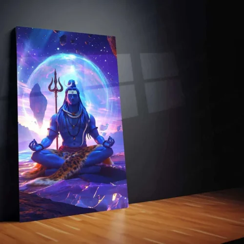 Lord Shiva Metal Poster ? Divine Lord of Destruction | Spiritual Hindu Wall Art | Mahadev Decor - Image 2