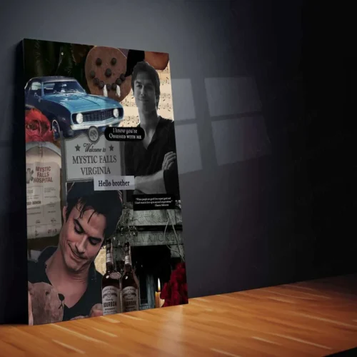 Damon Salvatore Metal Poster ? The Vampire Diaries Wall Art - Image 2