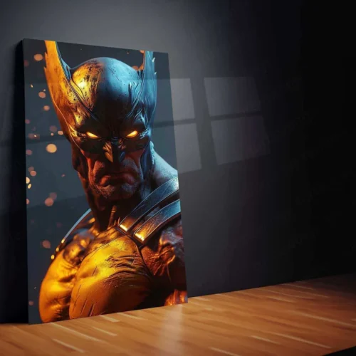 Wolverine with Will-o'-the-Wisp Eyes - Glowing Acid Flecks Artwork - Image 2