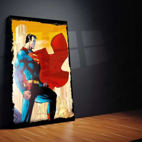 Superman ? Man of Steel Metal Poster | DC Comics Superhero Wall Frame - Image 2