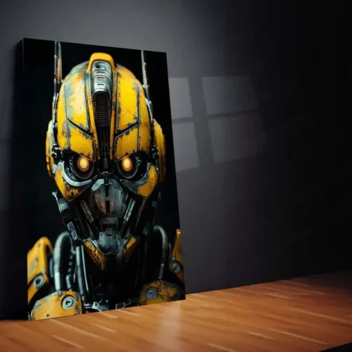 Bumblebee Transformers ? Cyberpunk Mecha Style Metal Poster | Sci-Fi Wall Frame - Image 2