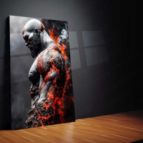 God of War ? Kratos Rage Metal Poster | Epic Gaming Wall Frame (Design 01) 05 - Image 2