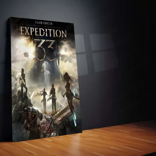 Movies & Series Metal Poster | Expedition 33 ? Dark Fantasy Metal Poster | Warrior?s Journey Wall Frame - Image 2