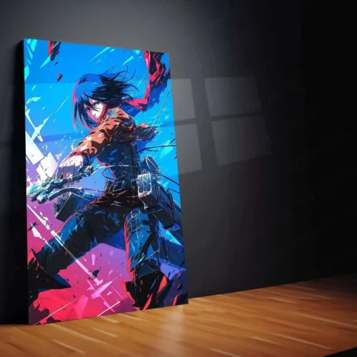 Mikasa Ackerman Attack on Titan Metal Poster | Anime Wall Art | AOT Collector?s Edition - Image 2