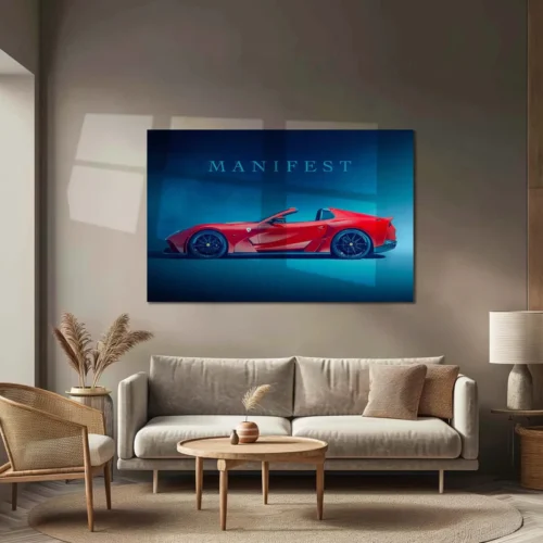 Manifest ? Novitec Ferrari 812 GTS Metal Frame | Ultra-Luxury Car Wall Art - Image 3
