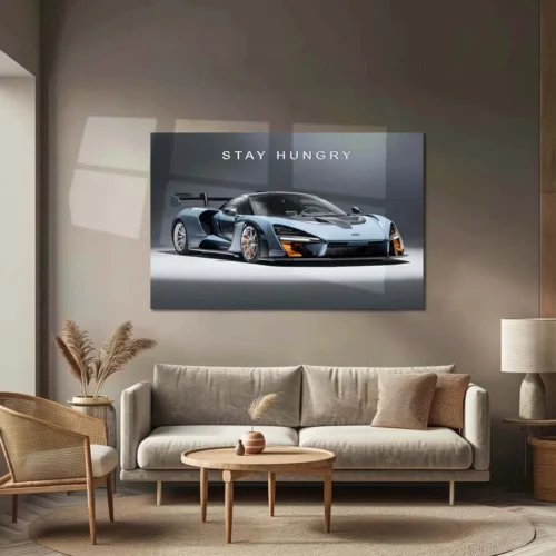 Stay Hungry ? McLaren Senna Metal Poster | Hypercar Mindset Wall Art - Image 3