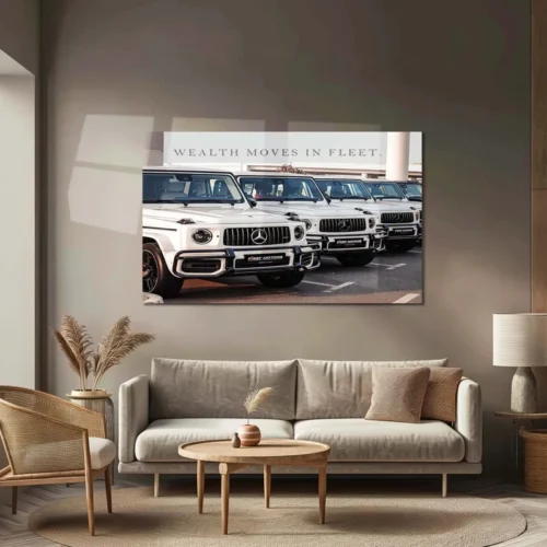 Car Metal Poster | Fleet of Mercedes G-Wagon Metal Poster ? Luxury SUV Wall Art - Image 3