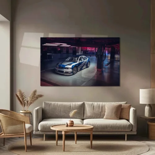 Car Metal Poster | 2005 BMW M3 GTR Need for Speed Metal Poster ? Iconic Racing Game Wall Art 2 - Image 3