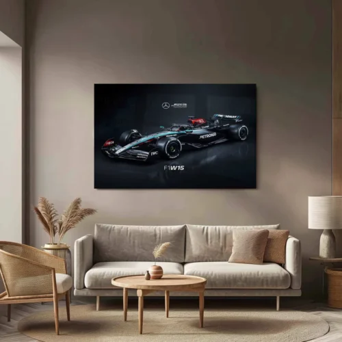 Mercedes-AMG F1 W15 Metal Poster | 2025 Formula 1 Racing Artwork | Silver Arrows Wall Decor - Image 3