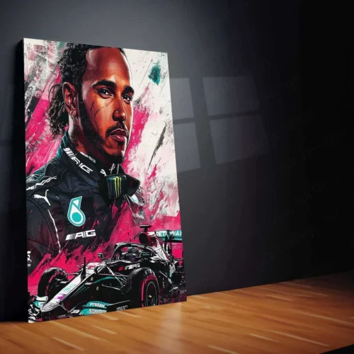 Lewis Hamilton Art Metal Poster - Image 2