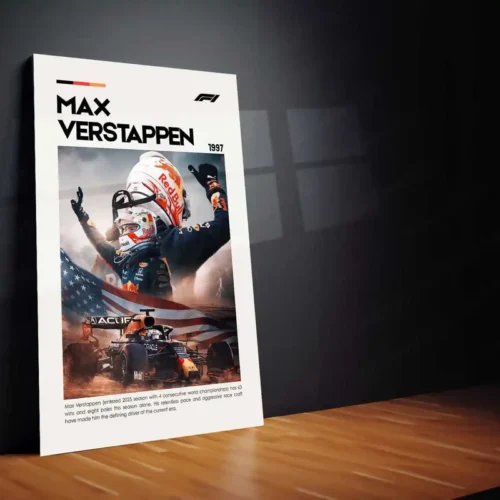 Max Verstappen Metal Frame | Red Bull Racing Wall Art - Image 2