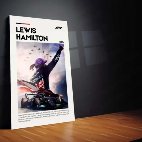 Lewis Hamilton Metal Frame | 7-Time Formula 1 World Champion Wall Art - Image 2