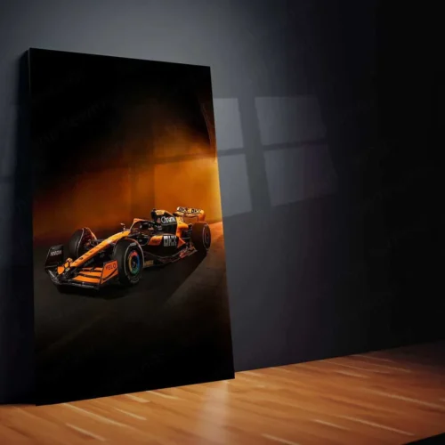 McLaren MCL38 Livery Launch Metal Poster | F1 Papaya Smoke Edition | Motorsport Wall Art - Image 2