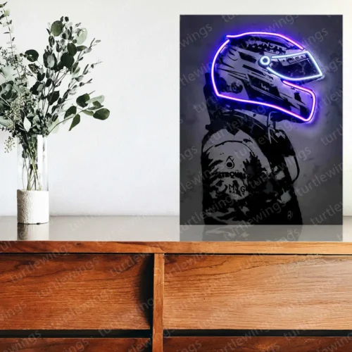 F1 Racing Cars Driver Neon LED Metal Frame | High-Speed Motorsport Art 3 - Image 2