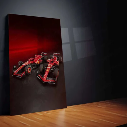 2024 Formula 1 Ferrari SF-24 (003) Metal Poster | Iconic Racing Art - Image 2