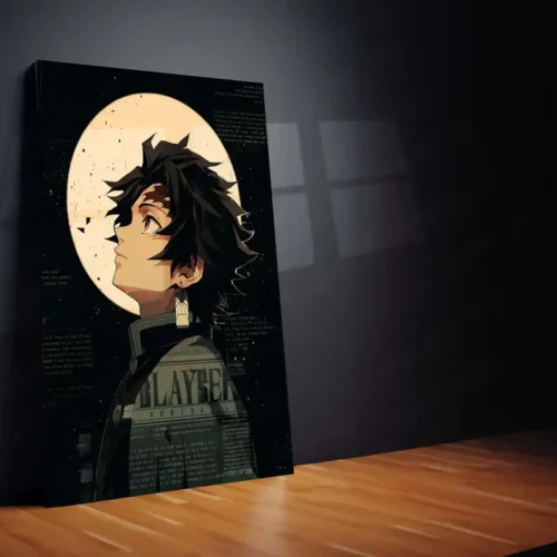 Anime Metal Poster | Tanjiro ? Demon Slayer Metal Poster | Water Breathing Anime Wall Frame 01 - Image 2